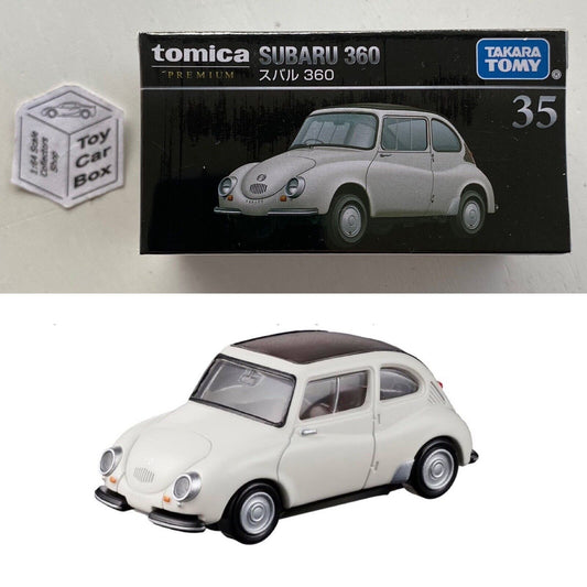 TOMICA Premium #35 - Subaru 360 (Off-white - 1/48 Scale - Boxed) J00