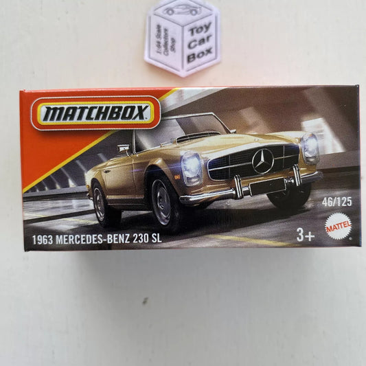 2025 MATCHBOX #46 - 1963 Mercedes-Benz 230 SL (Gold - Power Grab - Unopened) B45