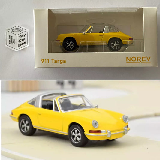 NOREV 1:43 Scale* - 1969 Porsche 911 Targa (Signal Yellow - Boxed Jet Car) Box not perfect N38g