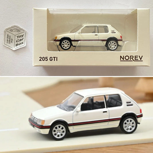 NOREV 1:64 Scale* - Peugeot 205 GTi (White - 3” Scale - Boxed) F03g