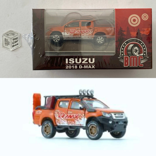BM CREATIONS - 2018 Isuzu D-Max & Accessory Pack (Orange 1:64 LHD Dual Cab) N75g