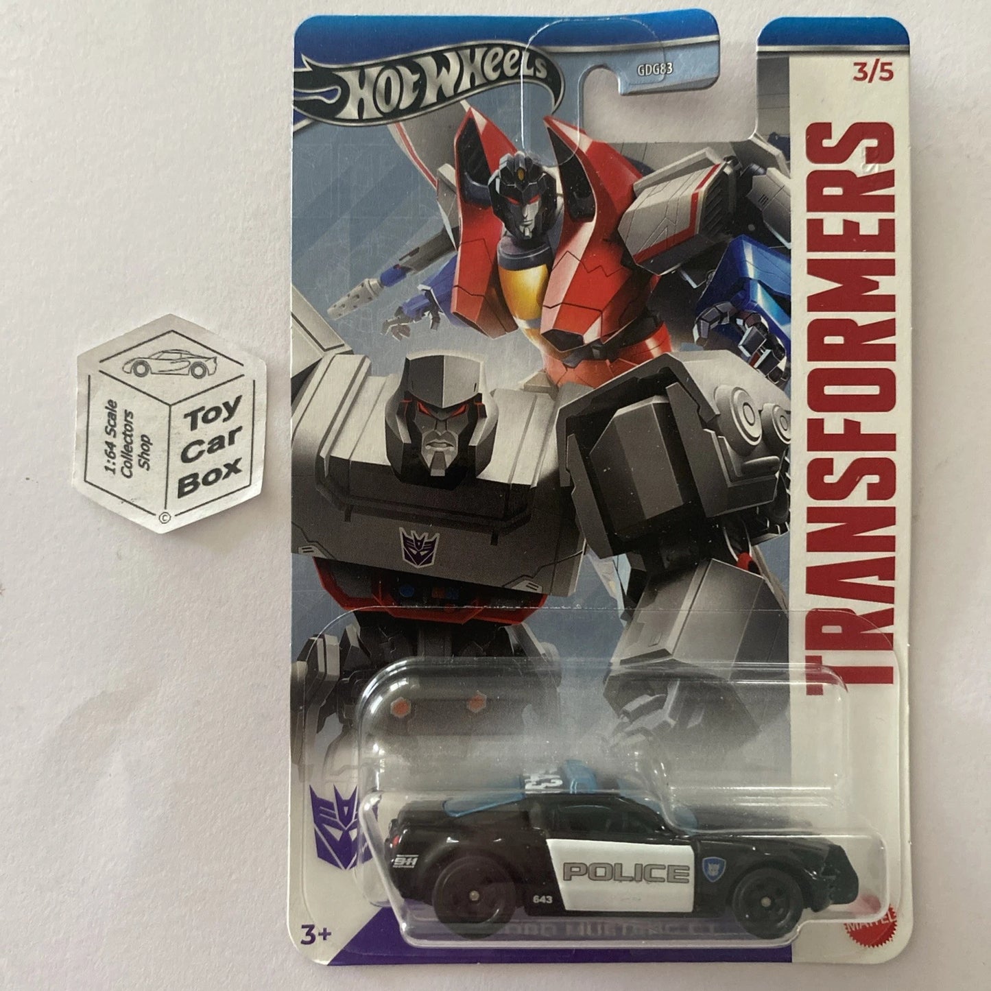 2025 HOT WHEELS Transformers - Ford Mustang GT (Black #3 Silver Series) E06g