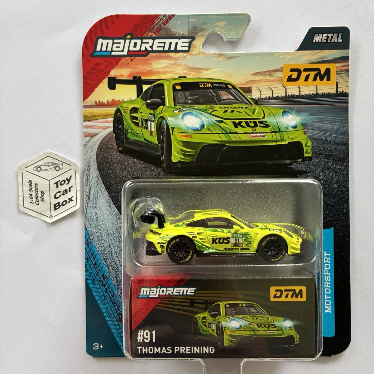 MAJORETTE Porsche 911 GT3 R (DTM Motorsport Deluxe - #91 Thomas Preining) G43
