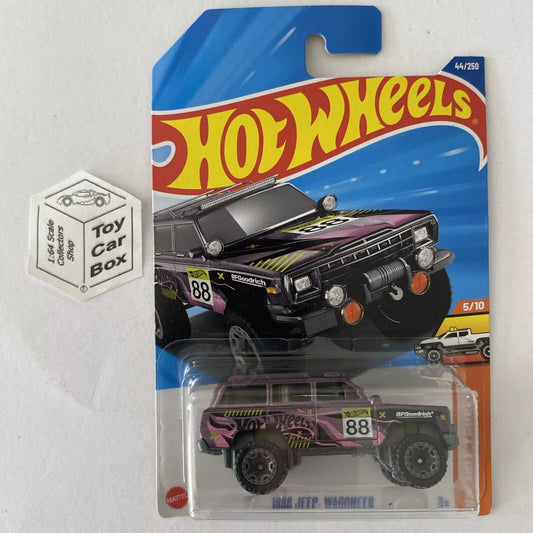 2025 HOT WHEELS #44 - 1988 Jeep Wagoneer (Pinkish Purple - Long Card) A80