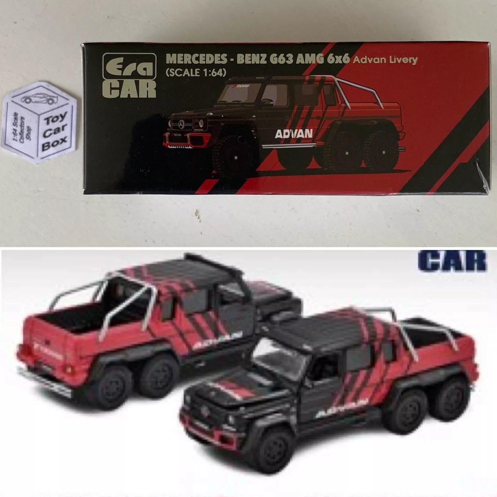 ERA CAR - Mercedes-Benz G63 AMG 6x6 (1:64 - Advan Livery - Boxed