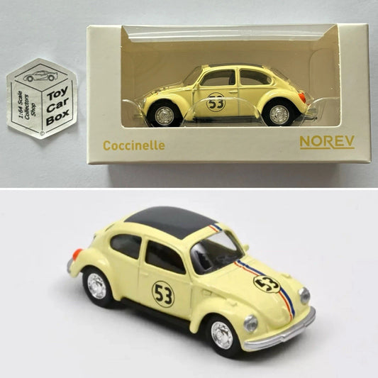 NOREV 1:64 Scale* - Classic Volkswagen VW Beetle (Off-white #53 - Boxed) F03g