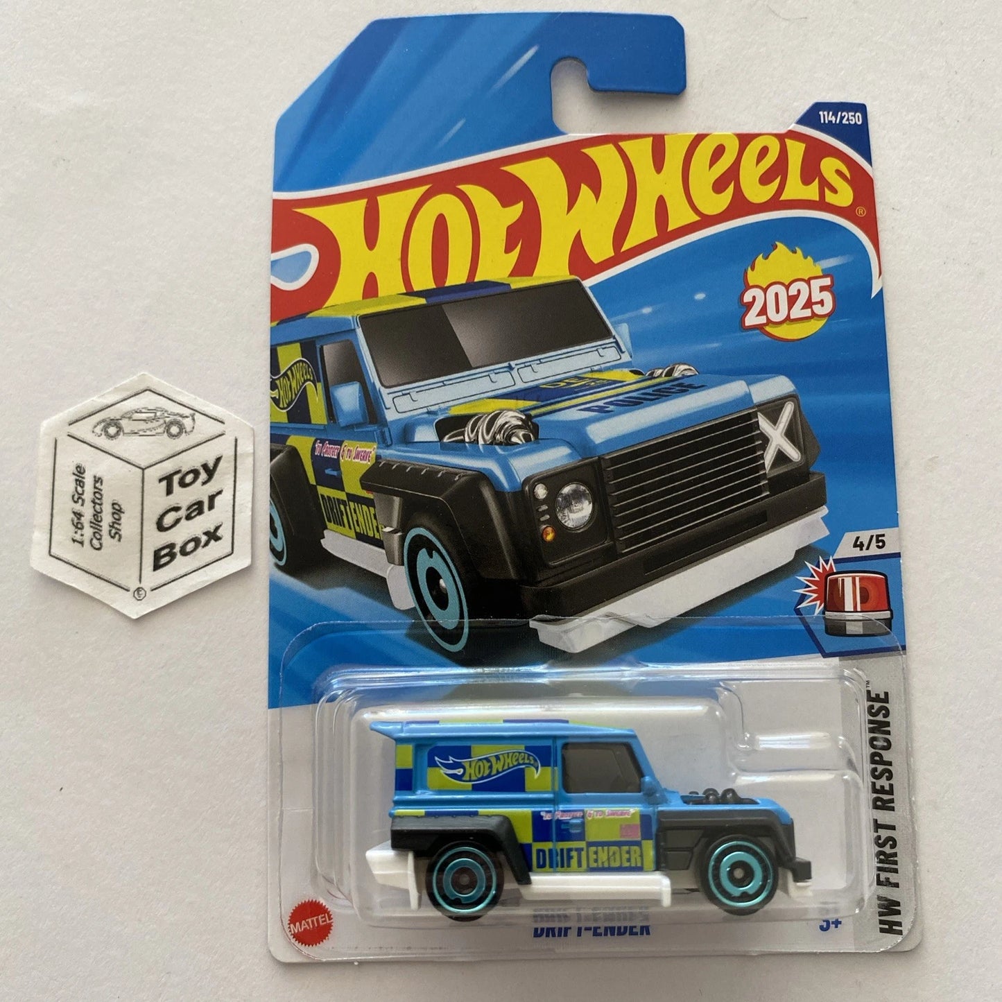 2025 HOT WHEELS #114 - ‘Land Rover’ Drift-Ender (#4 First Response - Long) A80