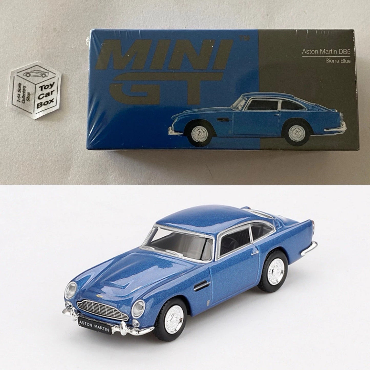 Mini GT #954 - Aston Martin DB5 (Sierra Blue - 1/64 Scale - Sealed Box) N38g