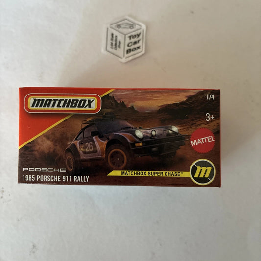 2026 MATCHBOX #1/4 - 1985 Porsche 911 Rally (Super Chase - Power Grab) B80