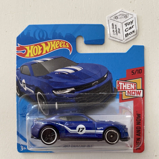 SALE - 2021 HOT WHEELS #154 - ‘17 Chevy Camaro ZL1 (Blue #5 Then & Now -Short Card) C00