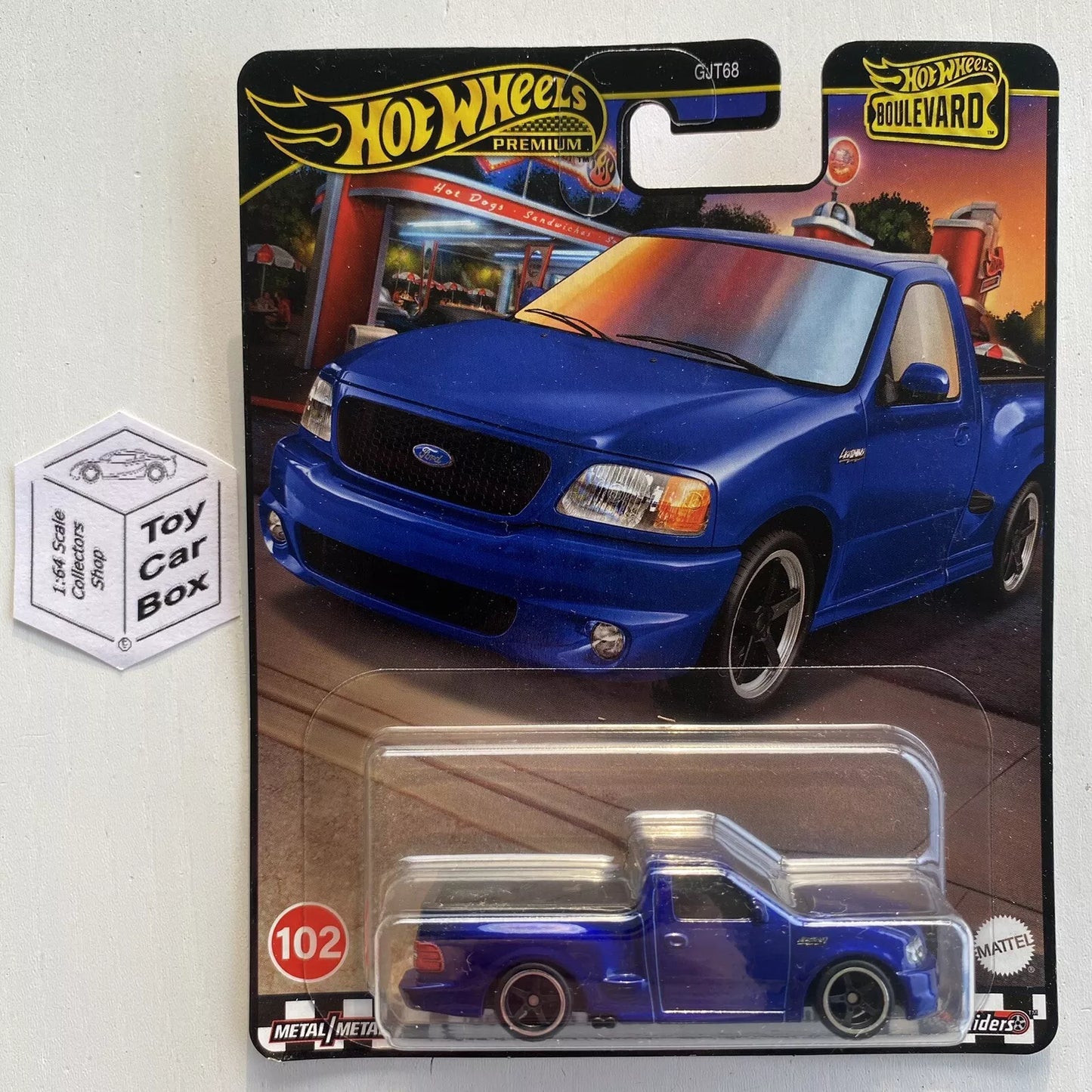 2024 HOT WHEELS Boulevard #102 - ‘99 Ford F150 SVT Lightning (Premium - Blue) G20