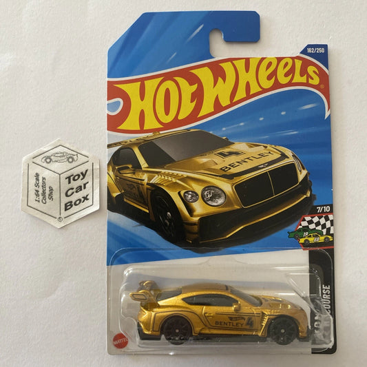 2025 HOT WHEELS #162 - 2018 Bentley Continental GT3 (Gold - Long Card) A80