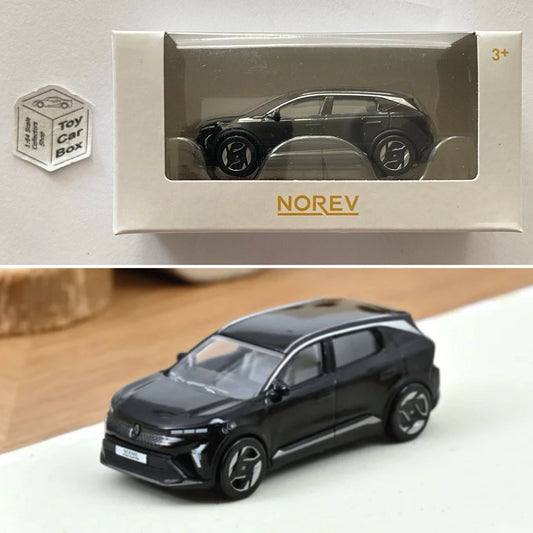 NOREV - Renault Scenic E-Tech Electric - 2024 (Black - 1:64 MiniJet - Boxed) F03g