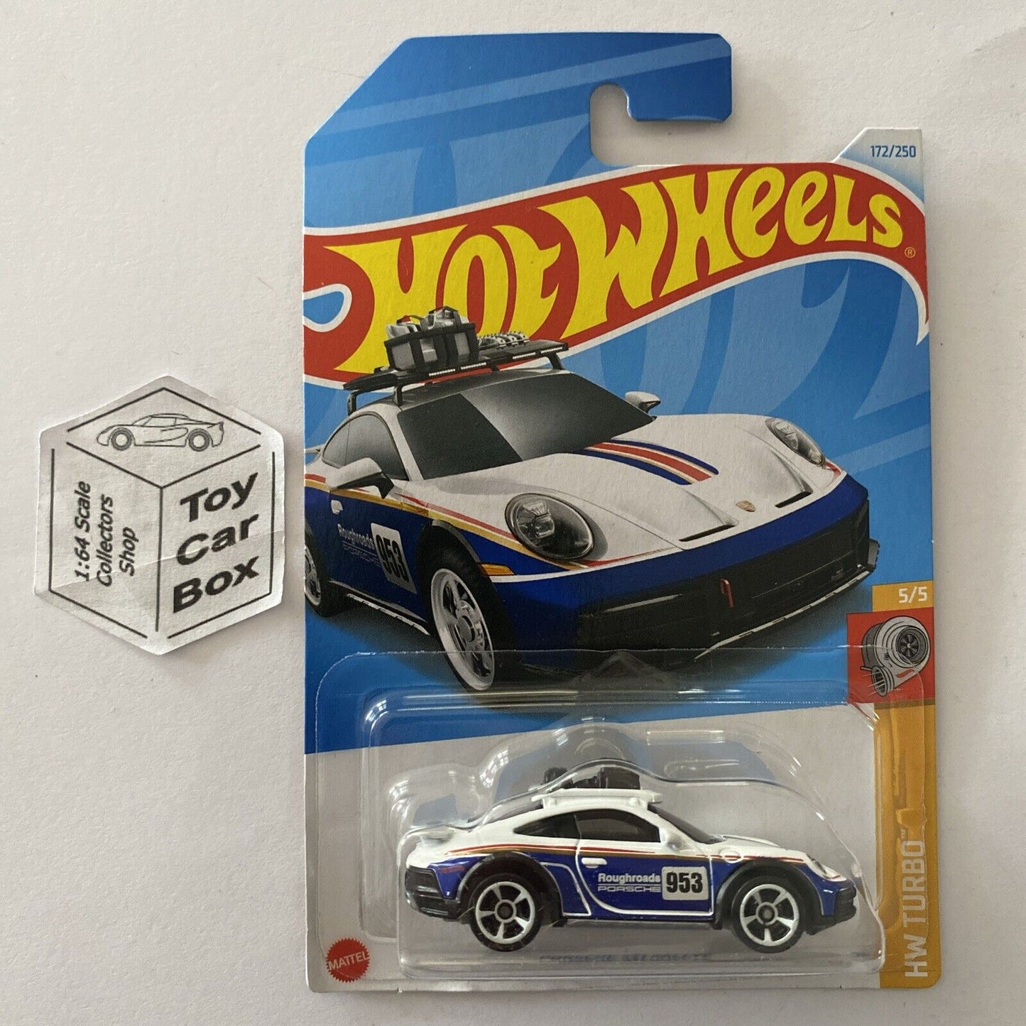 2024 HOT WHEELS #172 - Porsche 911 Rallye (White #5 HW Turbo - Long Card) A80