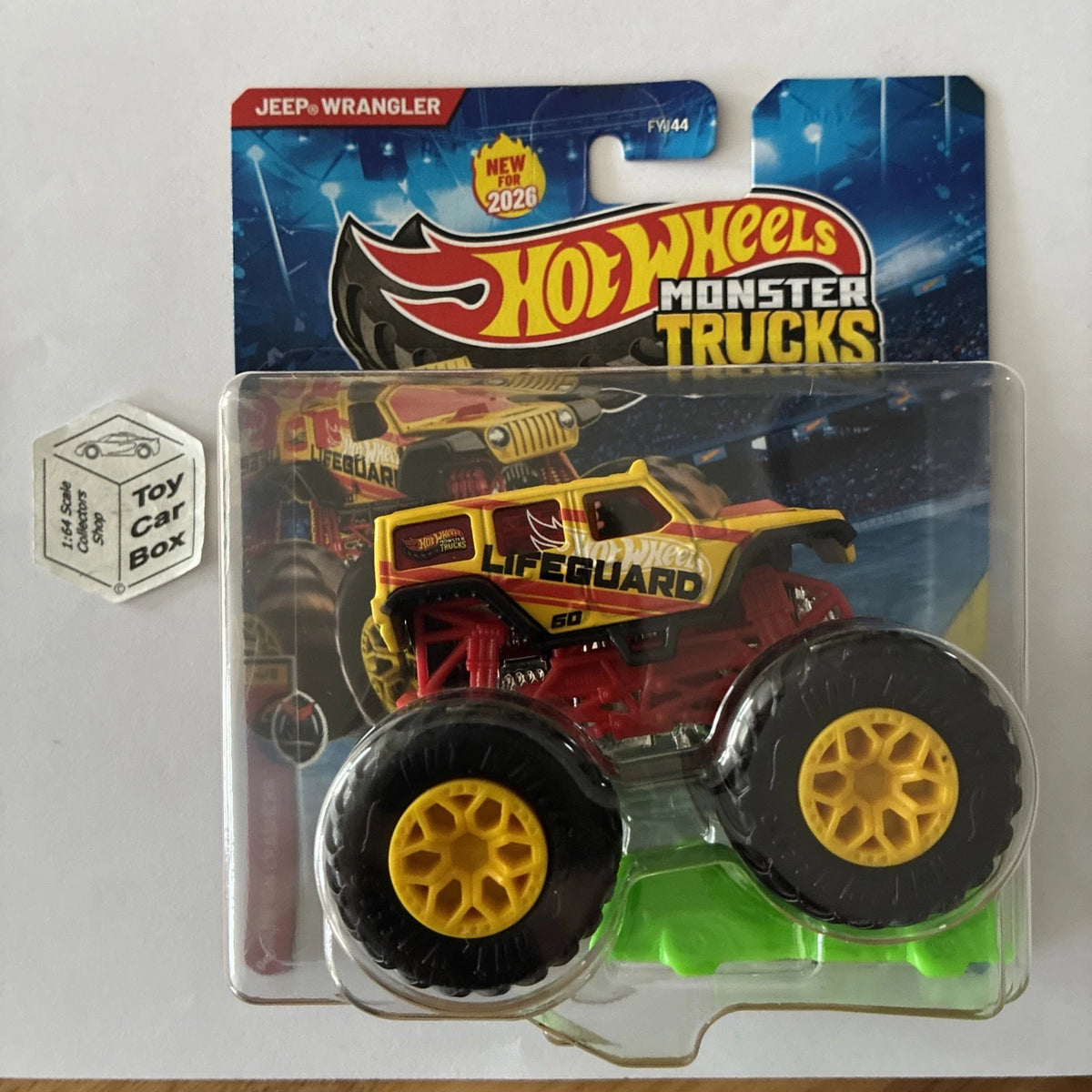 2026 HOT WHEELS Monster Trucks - Jeep Wrangler (Yellow) - F50