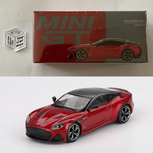 Mini GT #1065 - Aston Martin DBS (Hyper Red - 1/64 Scale - Sealed Box) N38g