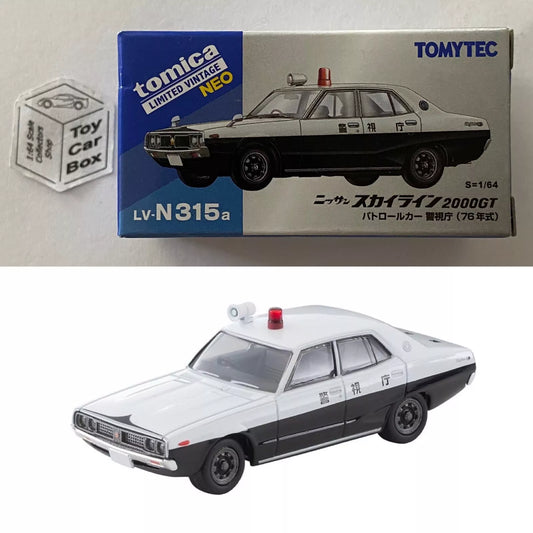 TOMICA Limited Vintage - ‘76 Nissan Skyline 2000GT (Police - TLV N315a) Y00