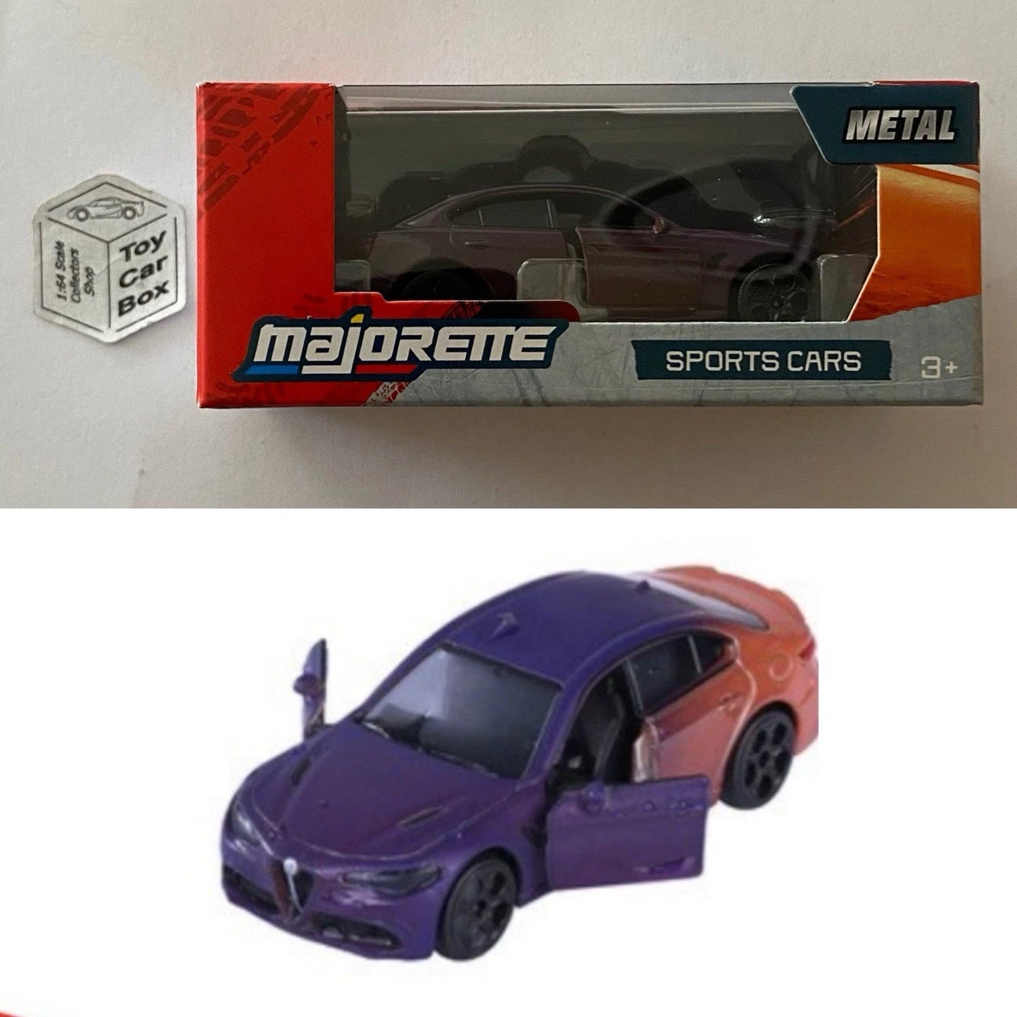 MAJORETTE - Alfa Romeo Giulia (Colour Changer - Sports Cars Box) E38