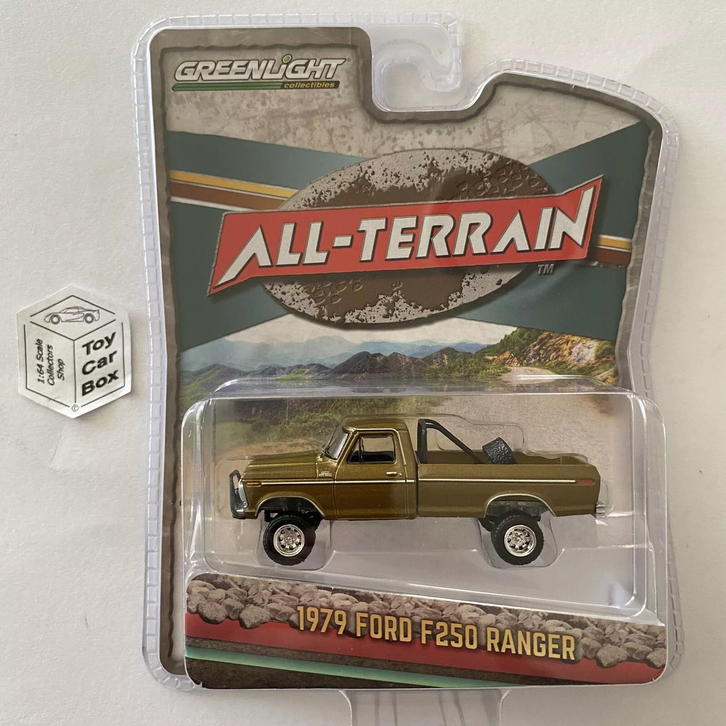 GREENLIGHT - 1979 Ford F250 Ranger (Bronze - 1:64 All Terrain Series 16) I84g