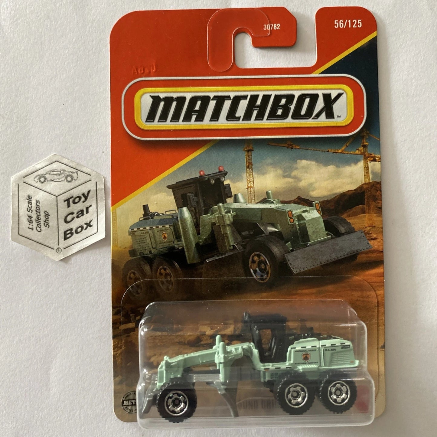 2025 MATCHBOX #56 - Ground Grinder (Green - National Parks - Long Card) B64