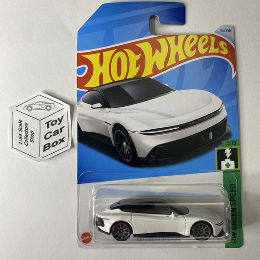 2024 HOT WHEELS #85 - DeLorean Alpha5 (White #7 Green Speed -Long Card) B25