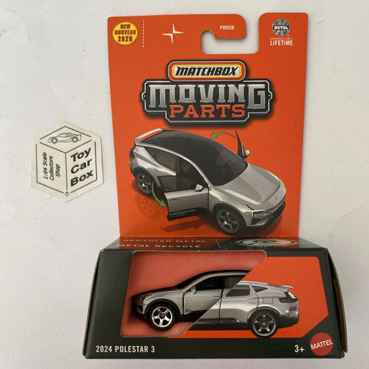 2025 MATCHBOX Moving Parts - 2024 Polestar 3 (Silver #32 Opening Doors) D80
