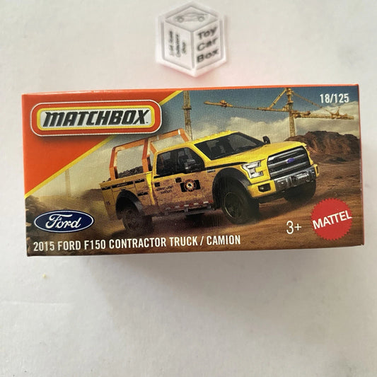 2026 MATCHBOX #18 - 2015 Ford F-150 Contractor Truck (Yellow - Power Grab) B80
