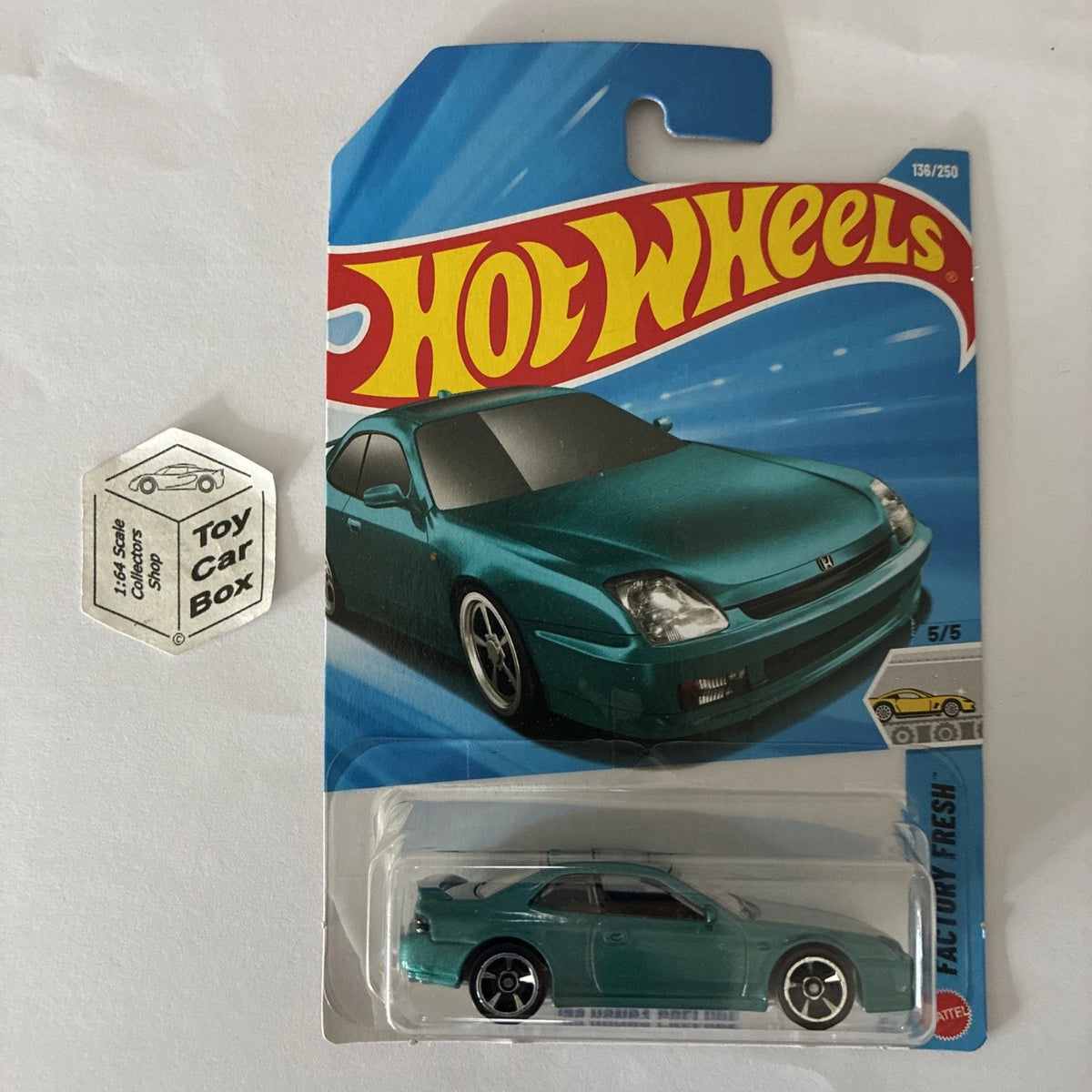2026 HOT WHEELS #136 - ‘98 Honda Prelude (Turquoise - Long Card) B00