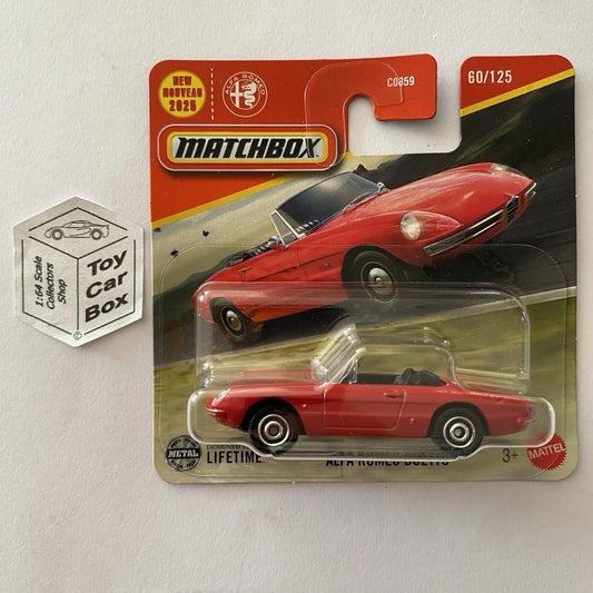 2025 MATCHBOX #60 - Alfa Romeo Duetto (Red - Short Card - Unopened) B19g