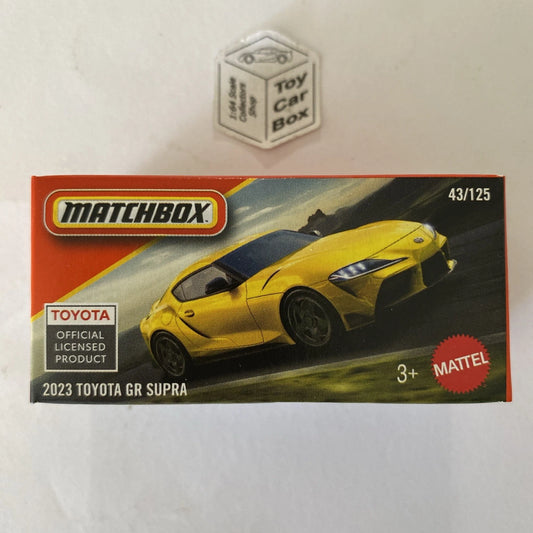 2025 MATCHBOX #43 - 2023 Toyota GR Supra (Power Grab - Yellow) C00