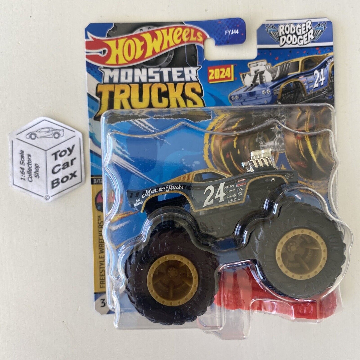 2024 HOT WHEELS Monster Trucks - Rodger Dodger #2 Freestyle Wreckers - E00