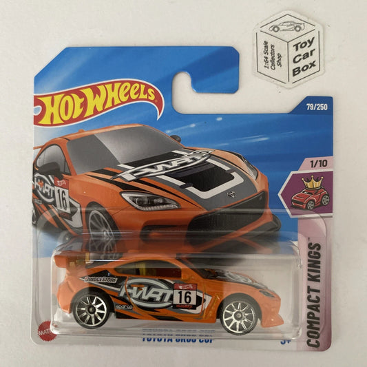 2025 HOT WHEELS #79 - Toyota GR86 Cup (Orange #1 Compact Kings - Short Card) C00