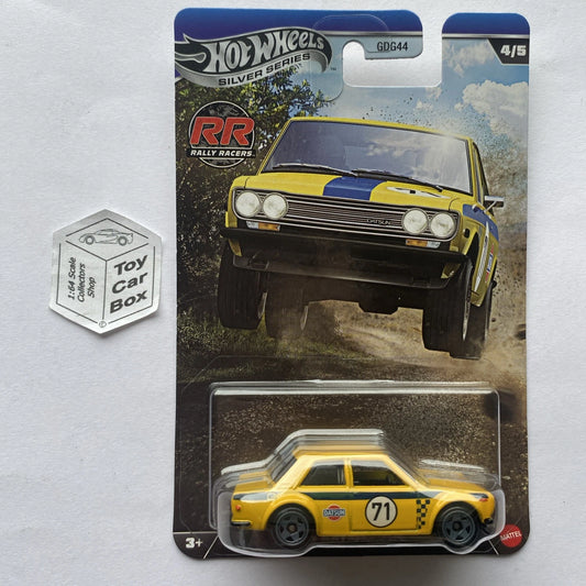 2026 HOT WHEELS Silver Series - ‘71 Datsun 510 (Yellow - Rally Racers) C60