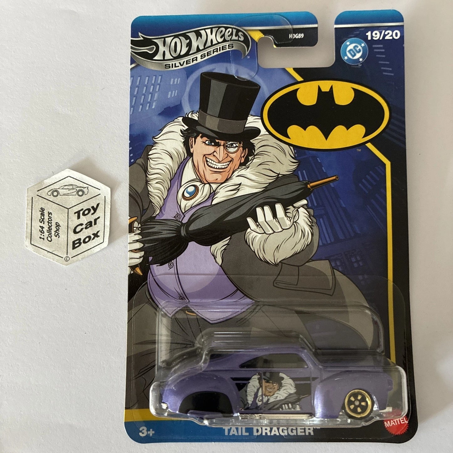 2025 HOT WHEELS Batman #19 - Tail Dragger (Purple - Silver Series HDG89) C15g