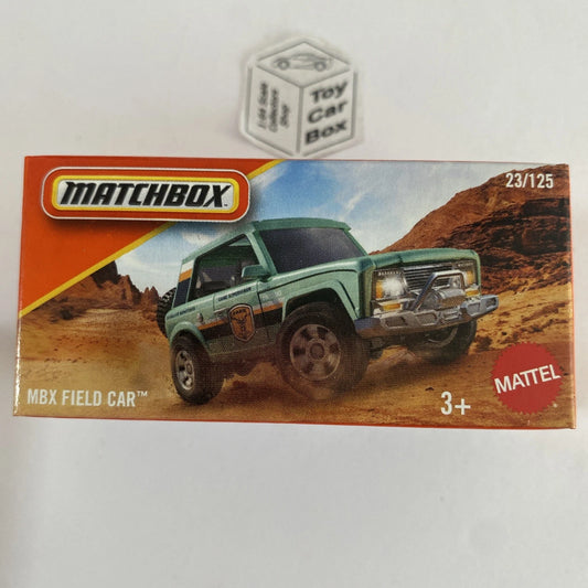 2025 MATCHBOX #23 - MBX Field Car (Green ‘National Parks’ - Short Card) B04g