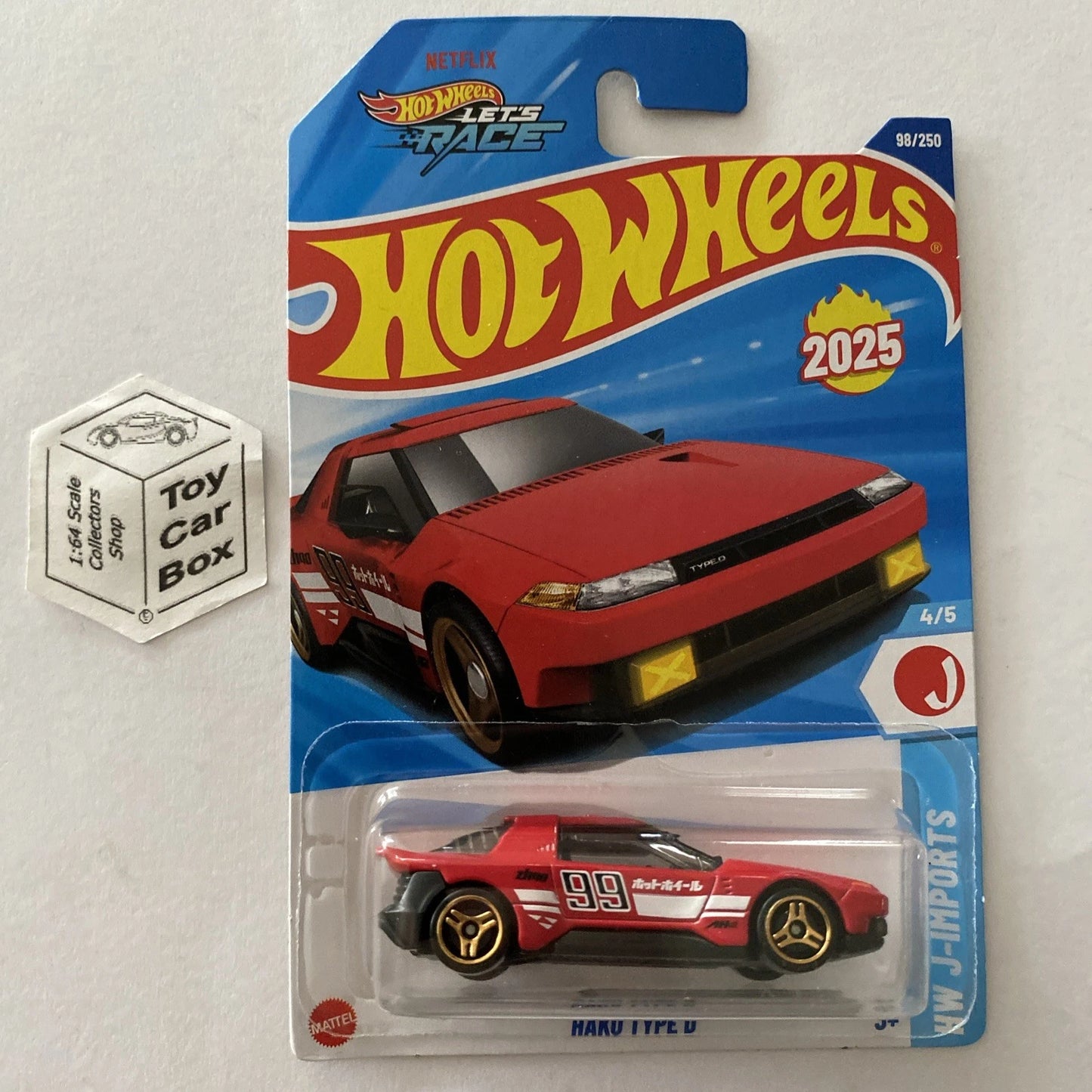 2025 HOT WHEELS #98 - Hako Type D (Red #4 J-Import - Long Card) A44