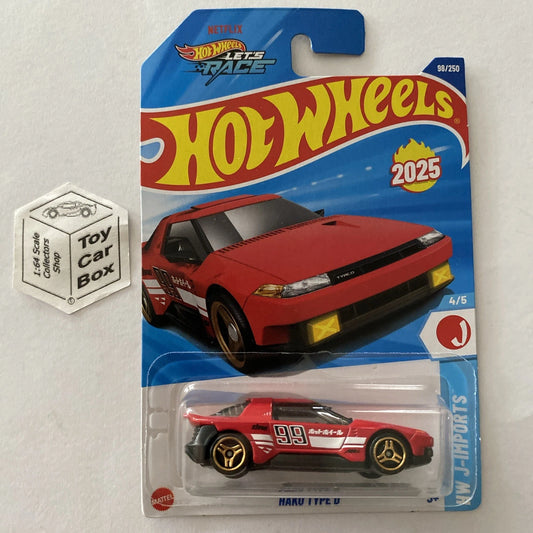 2025 HOT WHEELS #98 - Hako Type D (Red #4 J-Import - Long Card) A44
