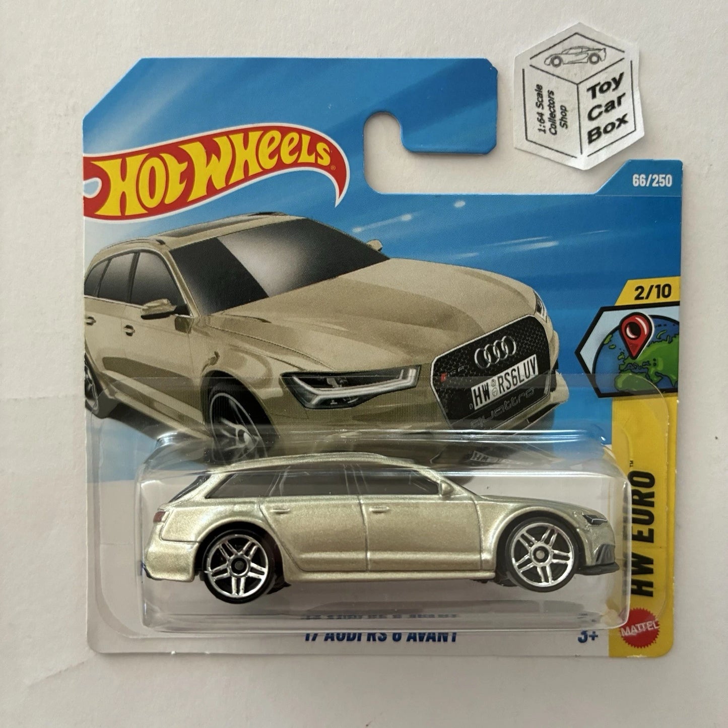 2026 HOT WHEELS #66 - ‘17 Audi RS6 Avant (Champagne #2 HW Euro - Short Card) C75