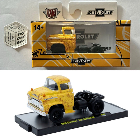 M2 MACHINES - 1958 Chevy LCF Spartan 60 Cab (Yellow - Detriot Muscle R93) L92g