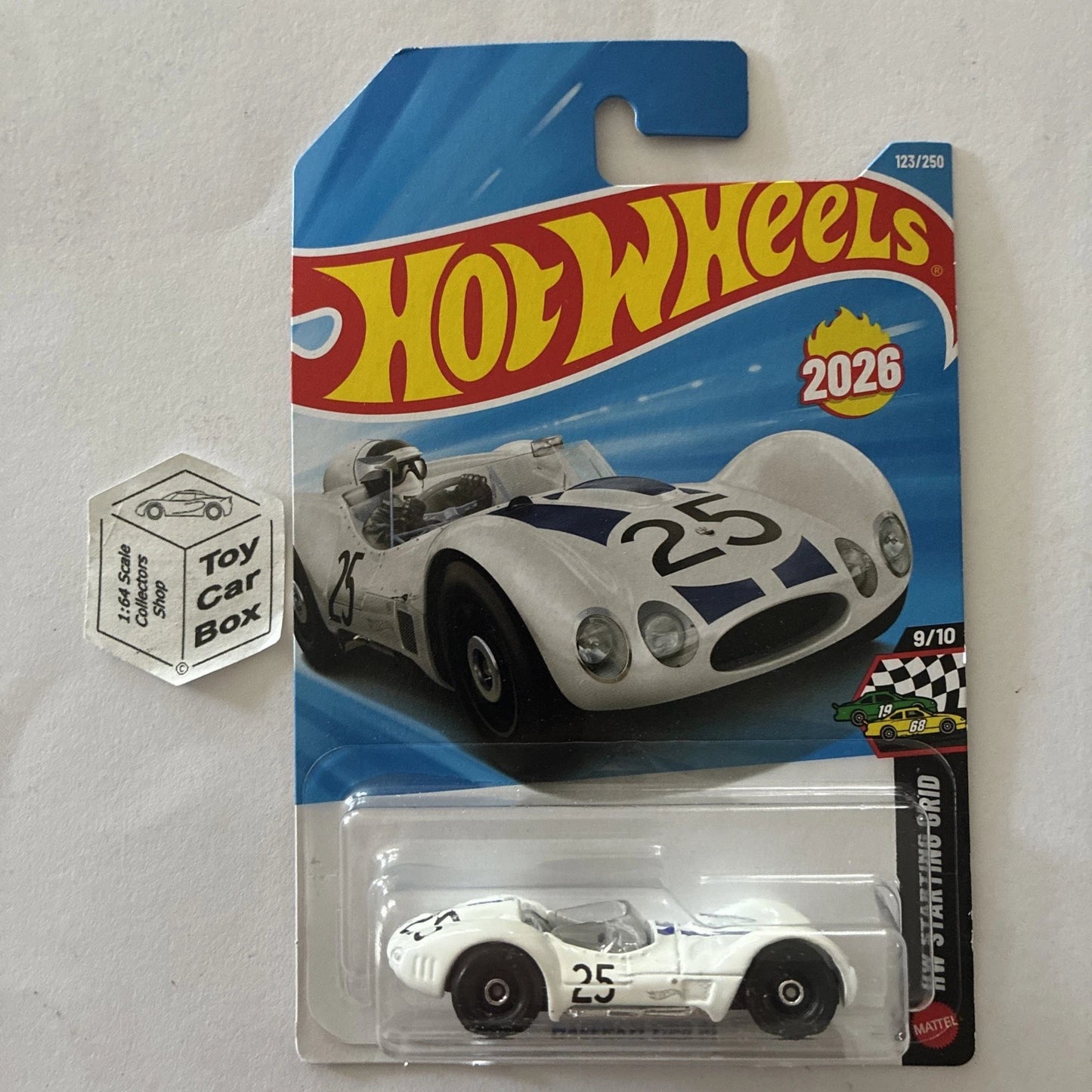 2026 HOT WHEELS #123 - Maserati Tipo 61 (#9 HW Starting Grid - Long Card) B00