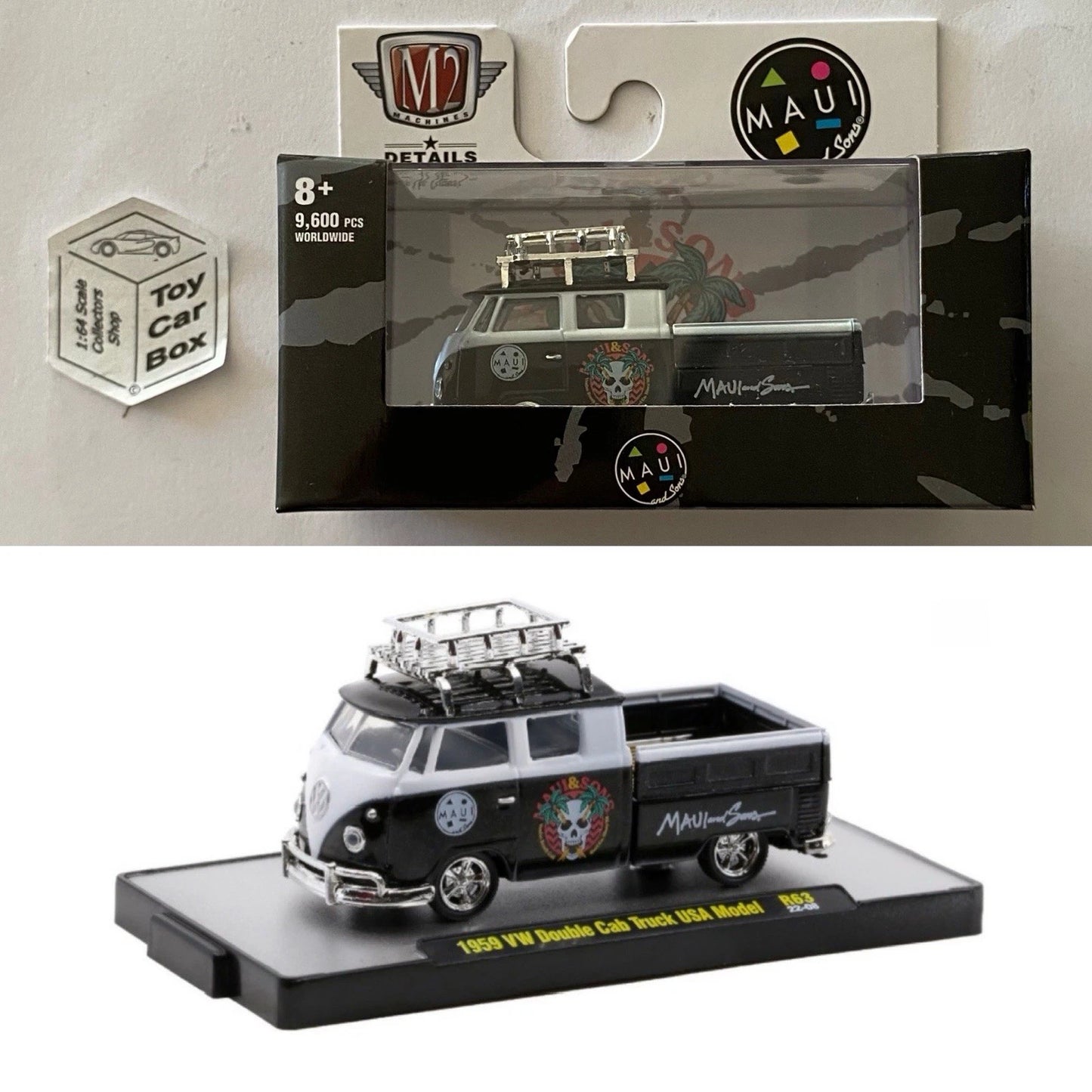 M2 MACHINES - 1959 VW Double Cab USA Model (Maui - Detroit Muscle R63) L92g
