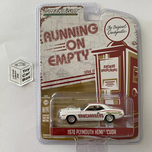 GREENLIGHT - 1970 Plymouth Hemi Cuda (Ramchargers - Running On Empty S17) I84g