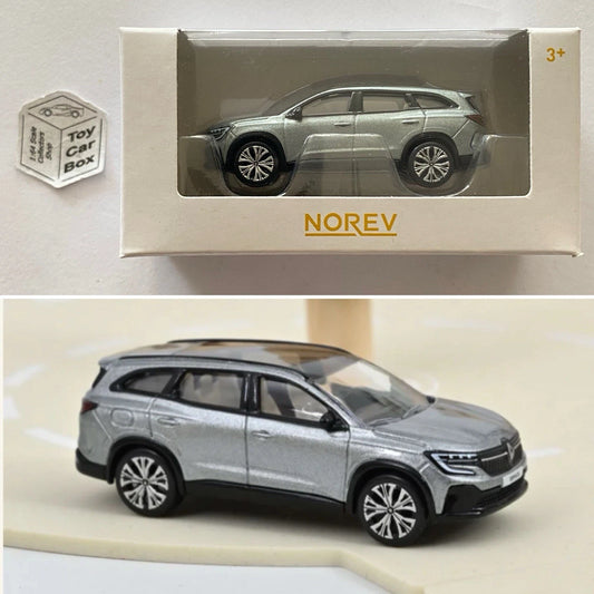 NOREV - Renault Espace E-Tech Hybrid - 2023 (Silver - 1:64 MiniJet - Boxed) F03g