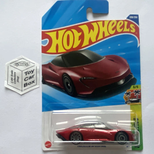 2025 HOT WHEELS #209 - McLaren Speedtail (Red #5 Exotics - Long Card) A60