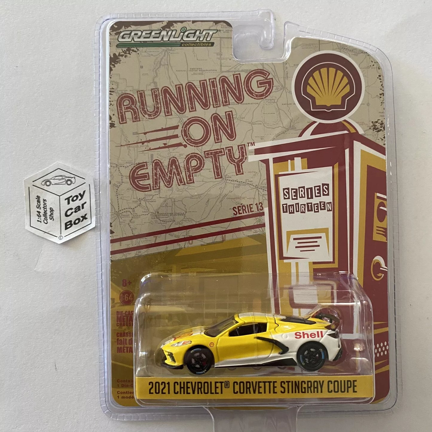 GREENLIGHT - 2021 Chevy Corvette Stingray (Shell - Running On Empty S17) I84g