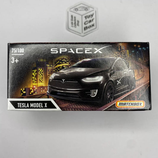 2024 MATCHBOX #75 - Tesla Model X (Space X - Black - Power Grab - Unopened) C15