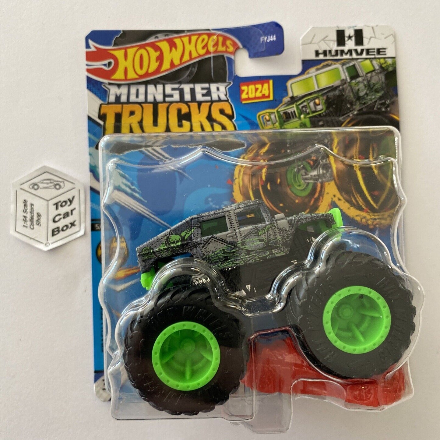 2024 HOT WHEELS Monster Trucks - Humvee (Grey - #5 Crash Legends) E00