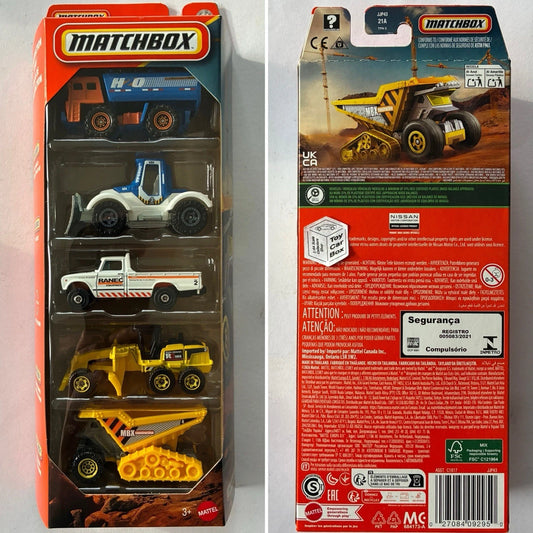 2026 MATCHBOX Construction Crew 5 Pack (Inc. 1962 Nissan Junior Pickup) M60