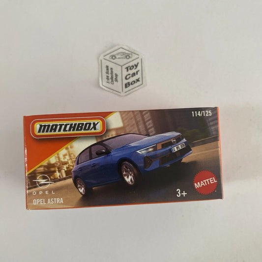 2025 MATCHBOX #114 - Opel Astra (Blue - Power Grab) B80