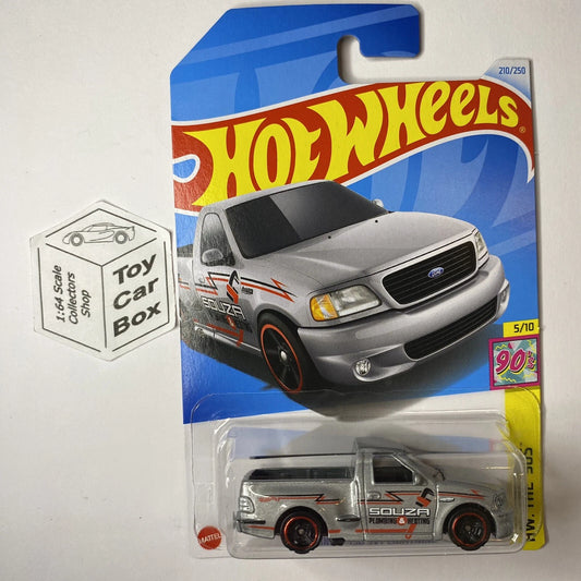 2024 HOT WHEELS #210 - ‘99 Ford F150 SVT Lightning (Silver #5 The 90s -Long) A80